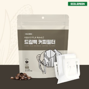 에콜그린 미세플라스틱NO 100% 식물유래 드립백 필터 30매 EB01